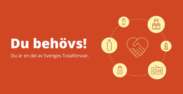 Du behövs! Du är en del av Sveriges Totalförsvar