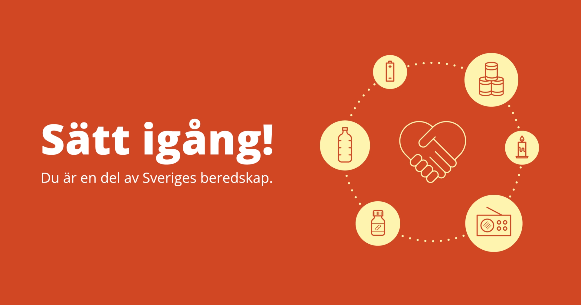 Sätt igång! Du är en del av Sveriges beredskap
